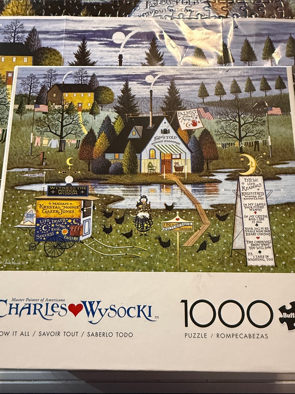Charles Wysocki 1000-Piece Jigsaw Puzzle — Country Scene (Multi-Color)